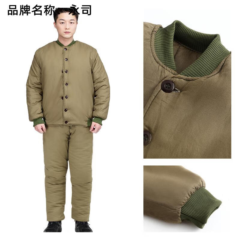农村老式布棉袄棉衣冬季劳保厚防寒保暖冷库专用军绿色棉服复古怀旧