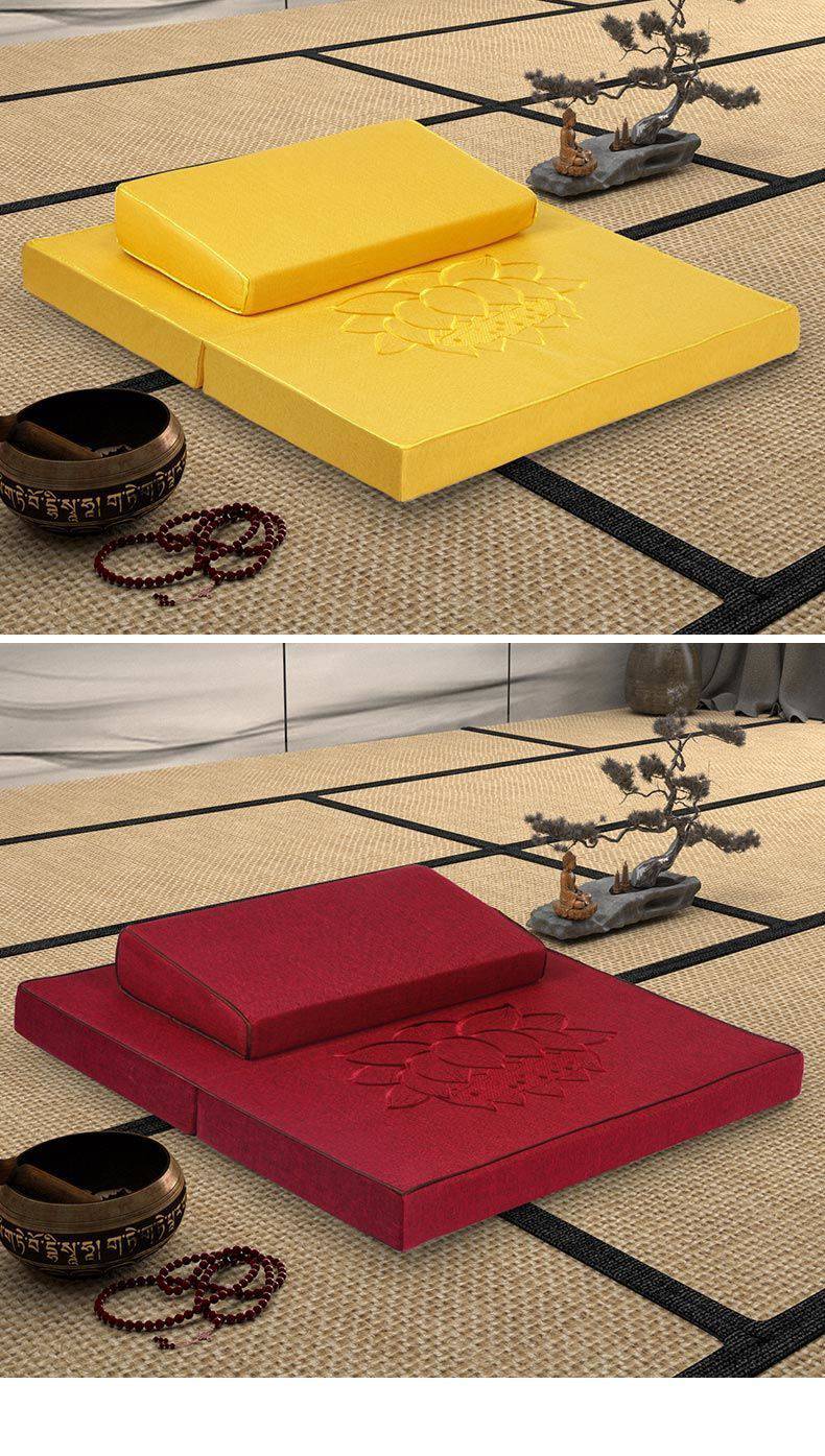 拜佛跪垫 椰丝打坐垫禅修垫蒲团家用拜佛垫子打座跪拜冥想静坐折叠禅