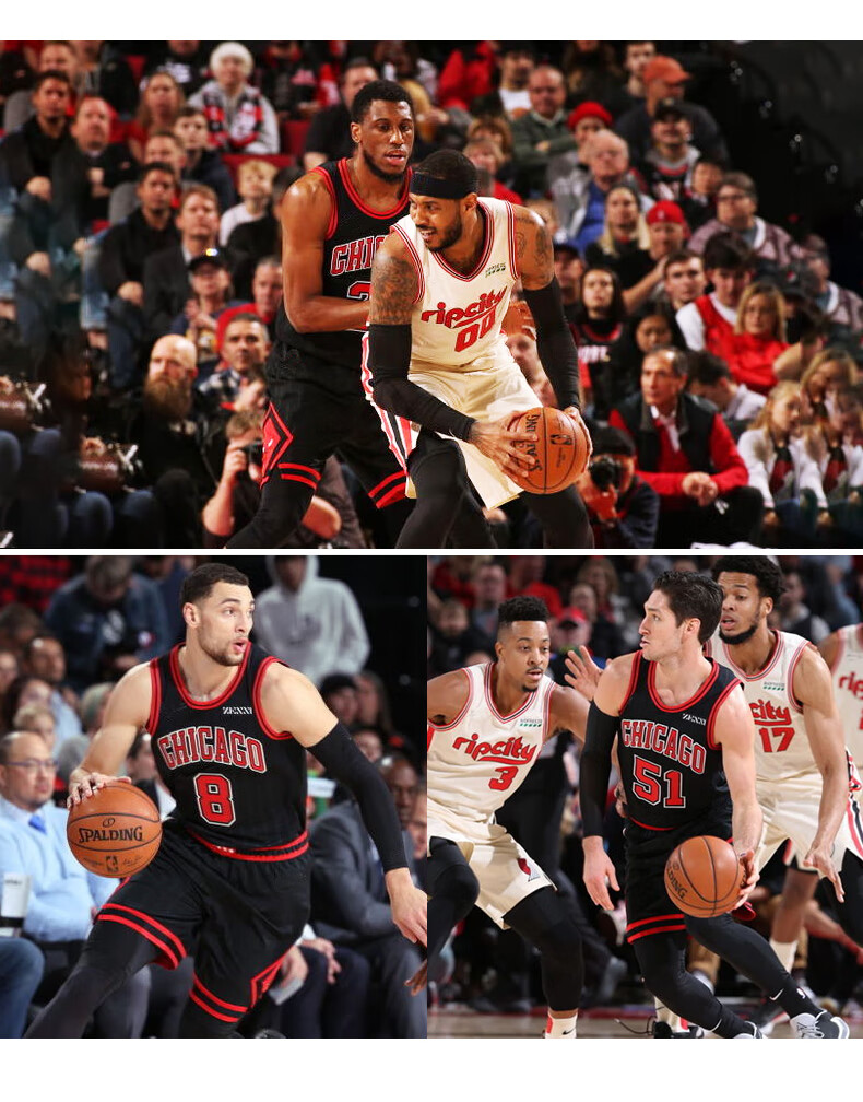 滕讯体育nba旗舰 公牛队马卡宁球衣篮球服套装常规赛新款比赛球服红色