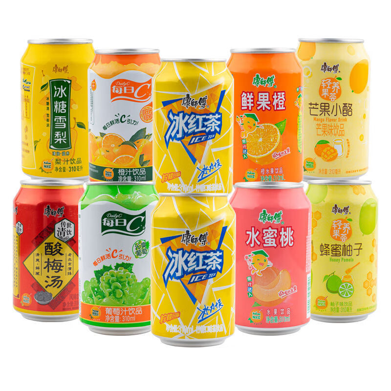 茗仟 冰红茶310mlx24罐装柠檬味冰糖雪梨冰绿茶饮料夏日清凉果汁 冰