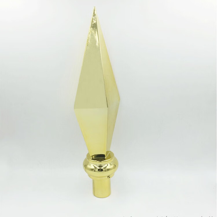 得力同款礼堂旗专用红旗枪头旗穗礼堂旗旗杆枪头金色银色枪头30cm枪