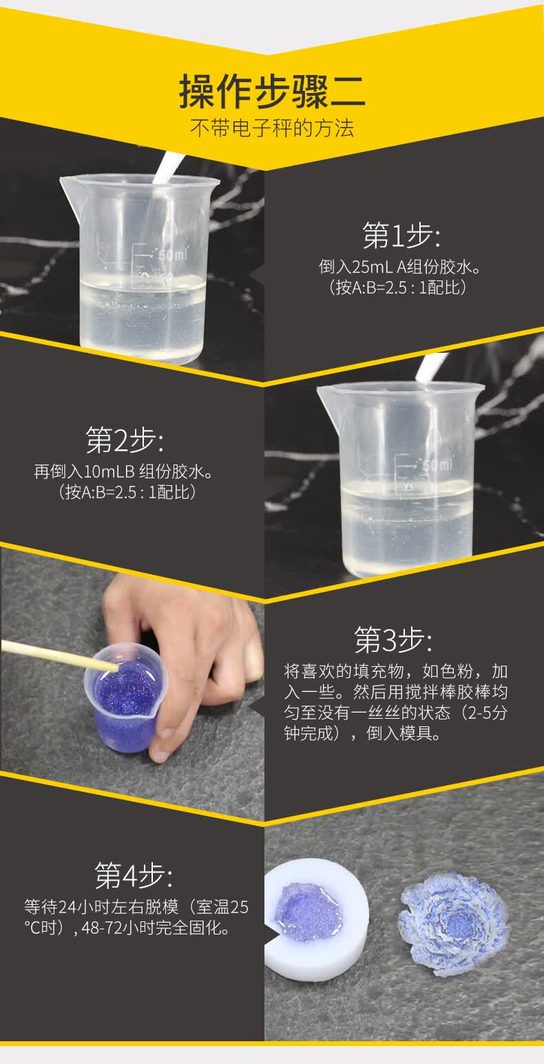 环氧树脂ab胶透明快干diy手工树脂胶水画标本桌面家具屏幕鱼缸首饰