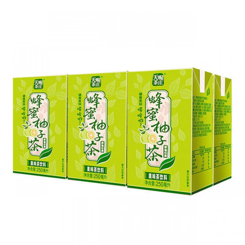 天喔蜂蜜柚子茶250ml6包天喔蜂蜜柚子茶春节年货礼盒整箱清爽解腻果味