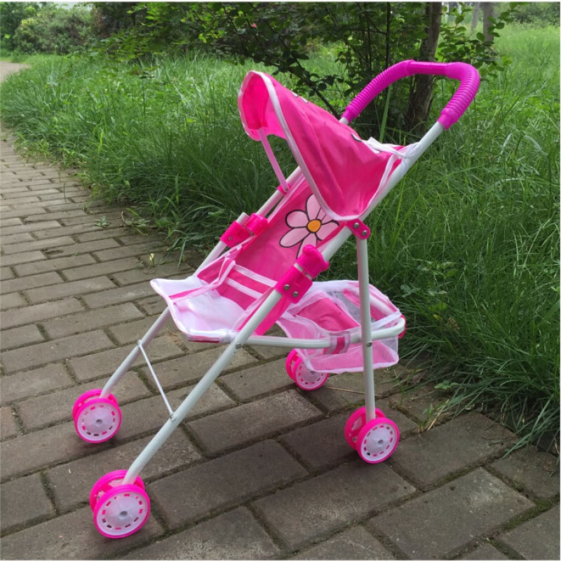 匠师傅娃娃儿童玩具推车婴儿小推车宝宝手推车学步男女孩过家家玫红色