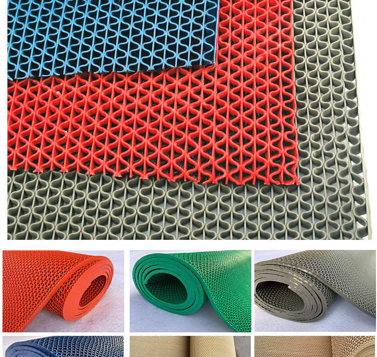 防滑地垫淋浴地胶塑胶垫餐厅游泳馆卫生间防滑垫浴室厨房垫子地垫灰色