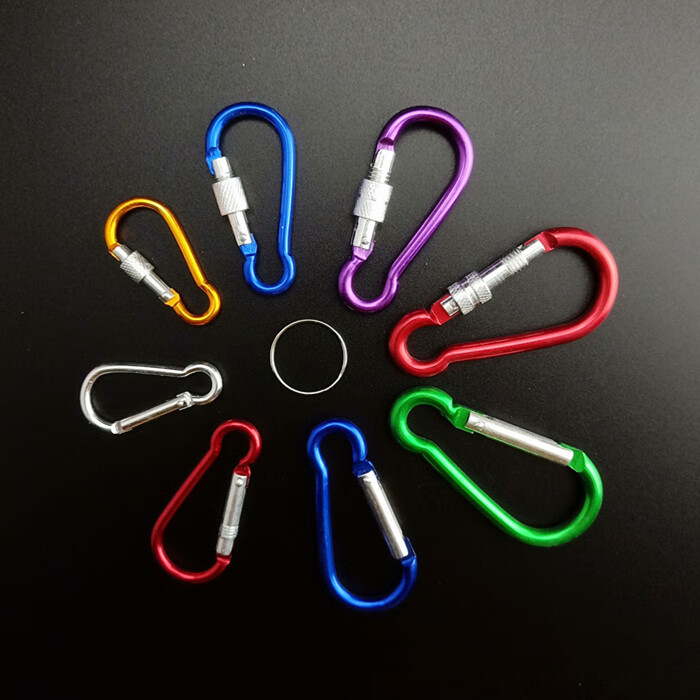 登山扣葫芦型钥匙扣弹簧扣保险扣锁扣狗链扣安全扣保险钩快锁挂扣 8#3