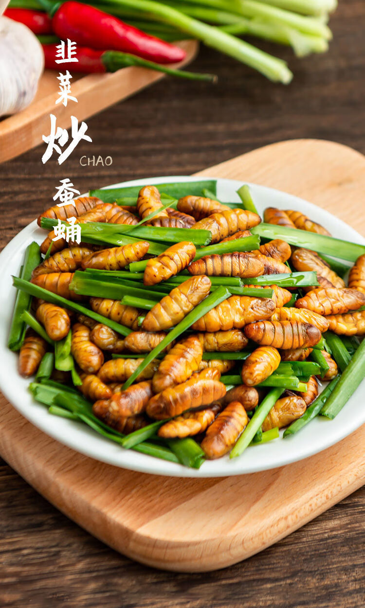 山东蚕蛹鲜活新鲜金丝蛹高蛋白茧蛹山东土特产桑蚕蛹蝉蛹正宗山东金丝