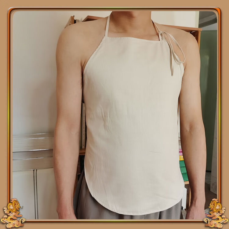 肚兜 成人女士薄款男士女士夏季护胃保暖大人睡觉护肚子红色肚兜式