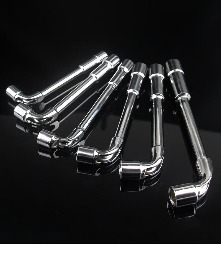 双头穿孔l型套筒扳手烟斗工具外六角7型扳手弯头轮胎扳手619mm烟斗