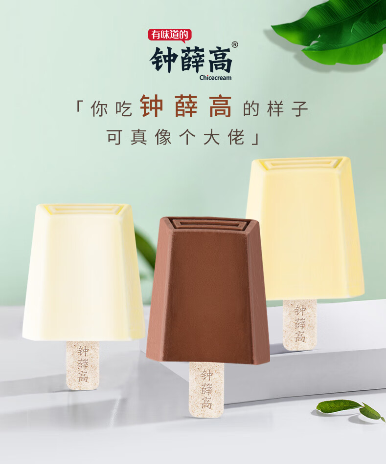 钟薛高雪糕10支轻牛乳丝绒可可ad钙奶网红雪糕薛钟高冰激凌冰淇淋半半