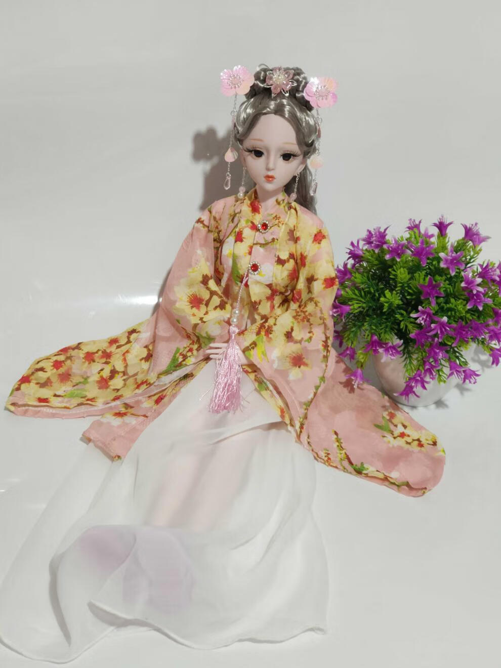 迪美芭比娃娃60厘米古风古装仿德芭比娃娃玩具女孩套装大号古代中国