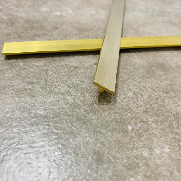 t地板收边铜装饰收边条压边条极窄瓷砖拉丝压条铜条t型宽15mm高5mm面