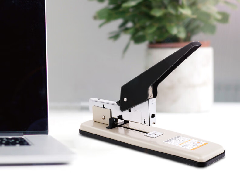 芸婷订书钉订书钉加厚订书机办公用大号重型加厚100页中号装订器厚层