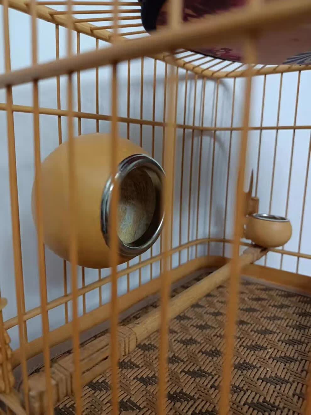 秀眼葫芦鸟食罐黑子窝文鸟繁殖窝珍珠鸟窝葫芦小鸟窝1个657厘米左右