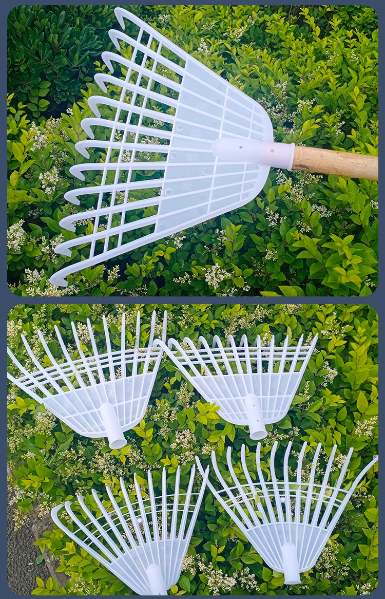 耙子加厚款枯叶耙树叶耙搂树叶搂草耙12齿塑料耙园林园艺花园工具 中