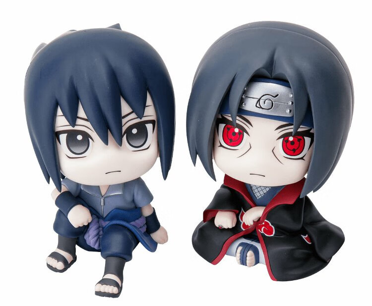 万代(bandai)火影忍者q版手办佐助鸣人宇智波鼬同款二次元周边礼物