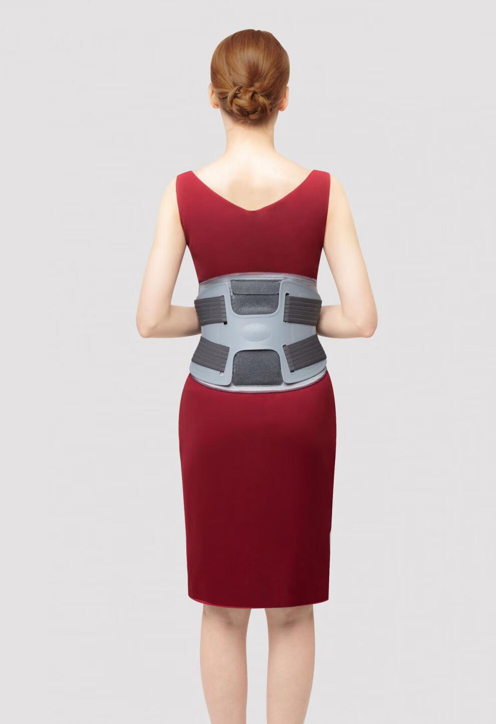 爱护佳护腰带腰椎间盘腰椎固定支撑护腰h板护腰透气护腰带银灰色s