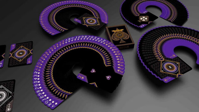 烫金进口收藏创意花切扑克牌lordz紫色黑暗领主devoxcm