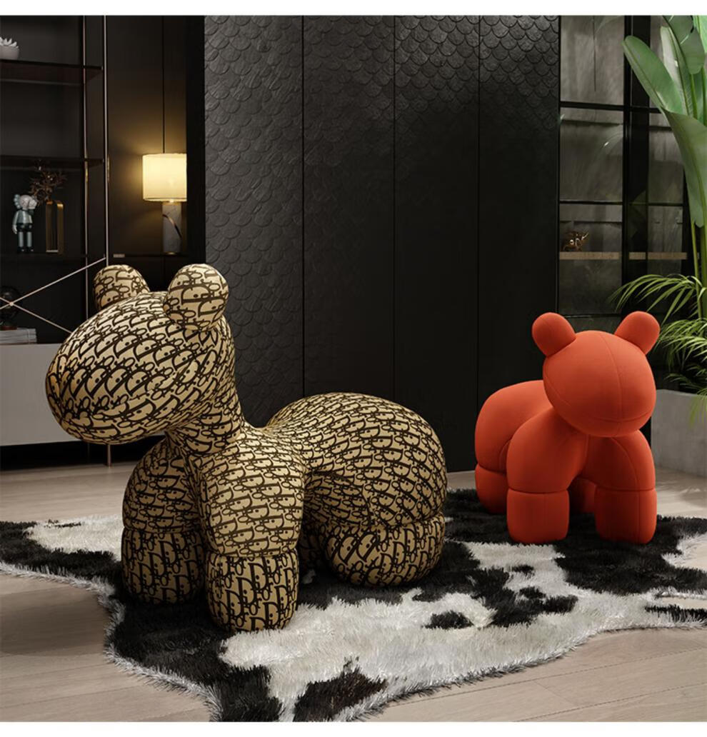 小马椅ponychair小马椅创意椅子动物座椅北欧设计师单人沙发椅网红