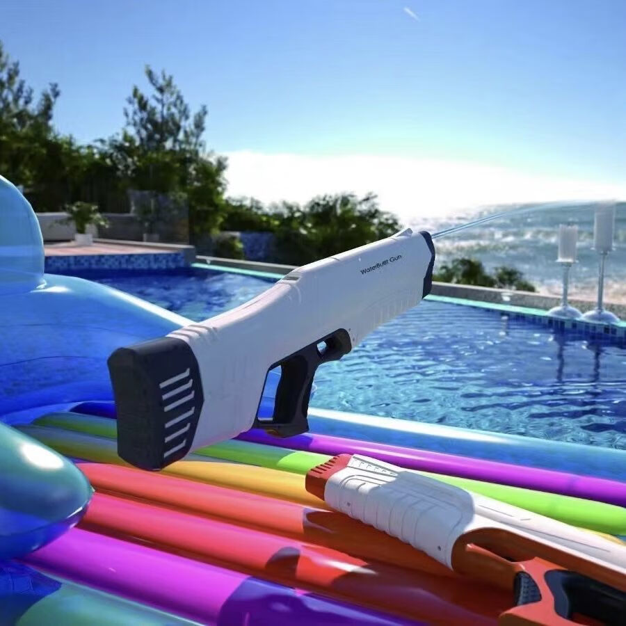 spyraone水枪two网红水枪成人户外打水仗玩具恒定压力射程远电动白灰2