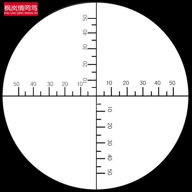 瞄准镜十字镜带测距高货十字坐标光学单筒望远镜测距刻度观靶观鸟镜