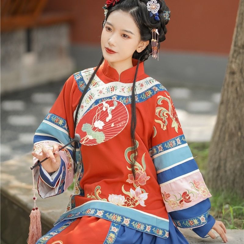 清朝服装男清朝官服皇帝服装龙袍衣服复古中式婚礼传统汉服喜娘服清朝