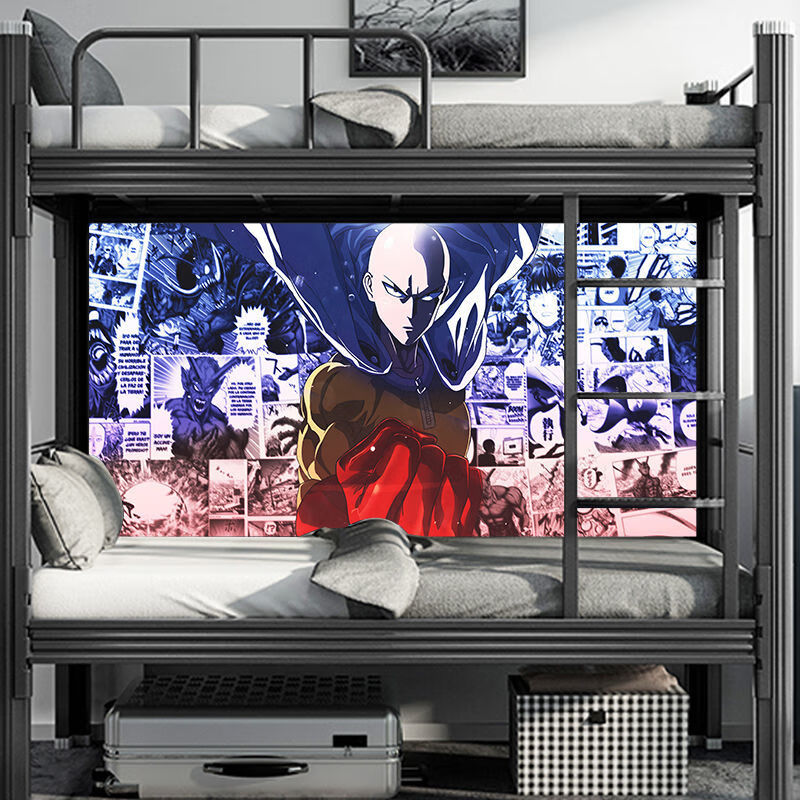 一拳超人动漫卡通海报免打孔贴纸背景男生游戏自粘宿舍卧室墙壁纸款1