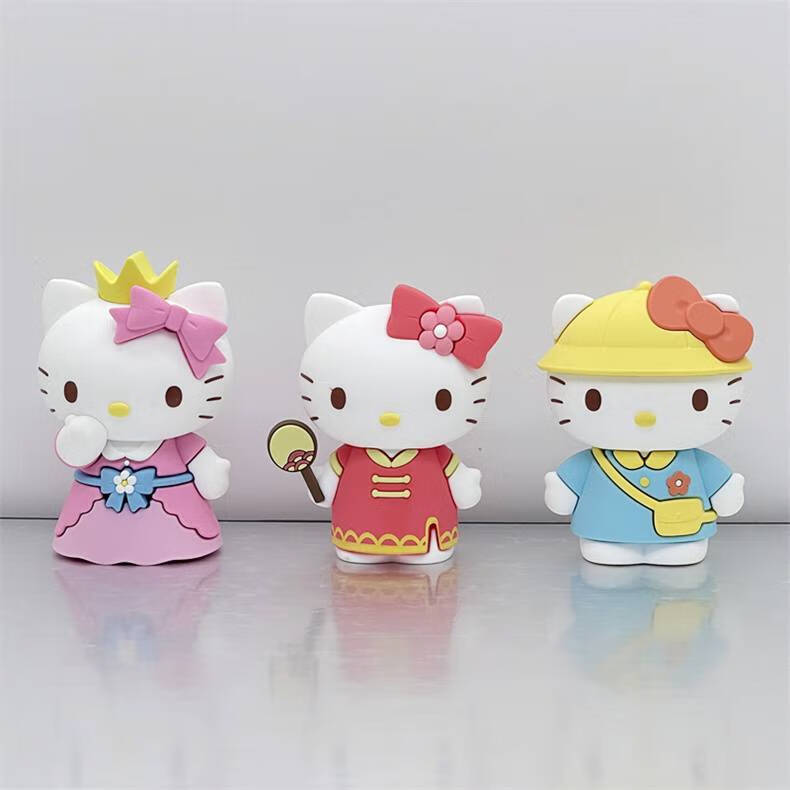哈喽kity摆件hellokitty凯蒂猫公仔模型桌面摆件创意女生节日生日礼物