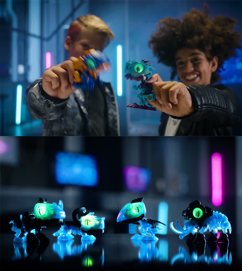 魔动兽球biopod魔动兽球盲盒暴走狮魔动二代恐龙蛋拼装男孩玩具变色龙