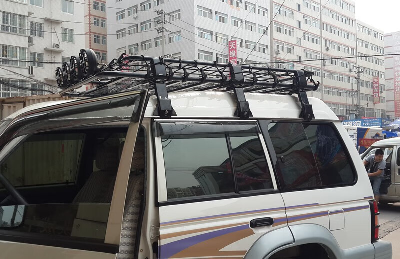 适用于三菱帕杰罗3133猎豹黑金刚行李架行李框三菱行李架铁成高低顶