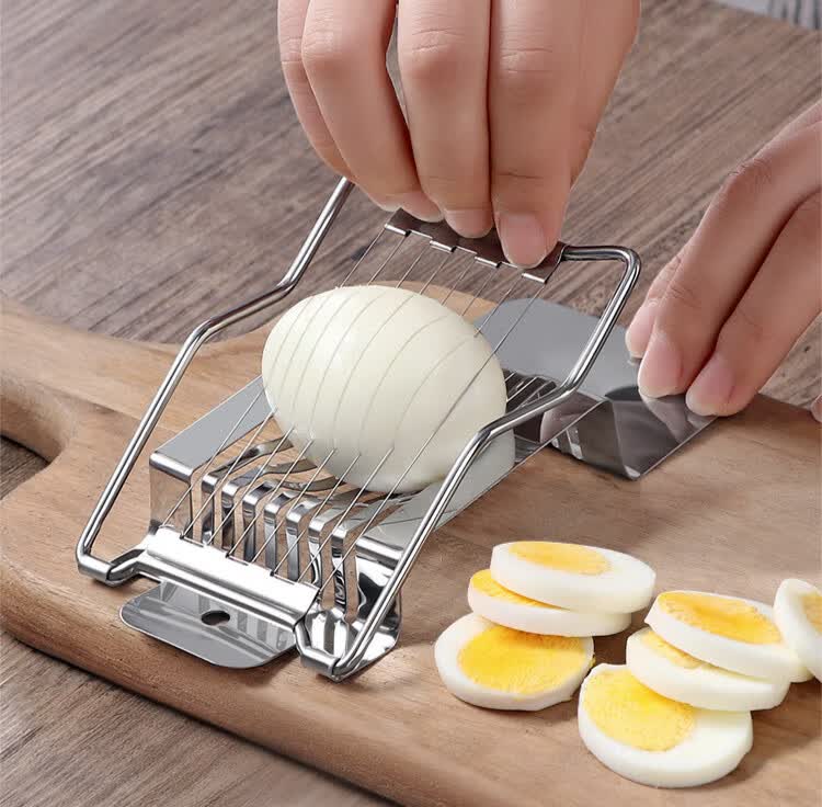 不锈钢切蛋器鸡蛋皮蛋切片器多功能切松花蛋家用鸡蛋分割器 不锈钢