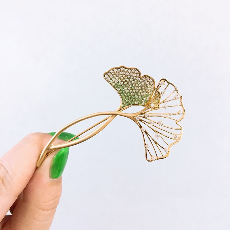 施华洛世奇swarovski银杏叶树叶胸针情人节礼物送女友5518174