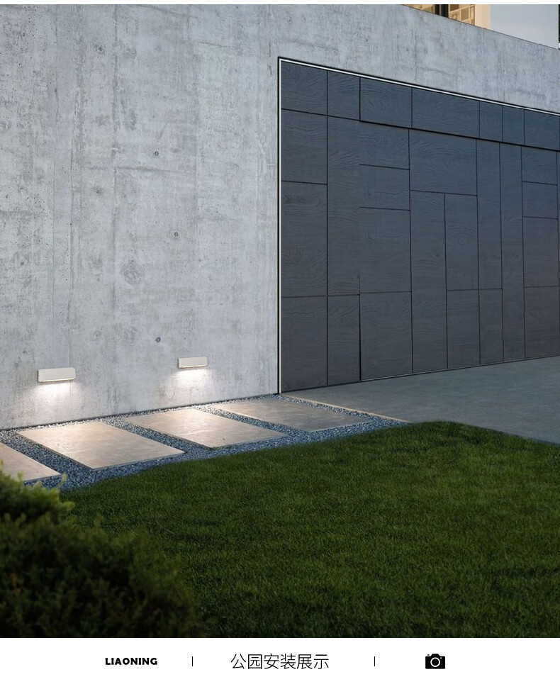 卡心明装感应地脚灯led汽车坡道墙角壁灯楼梯台阶踏步酒店走廊小夜灯d