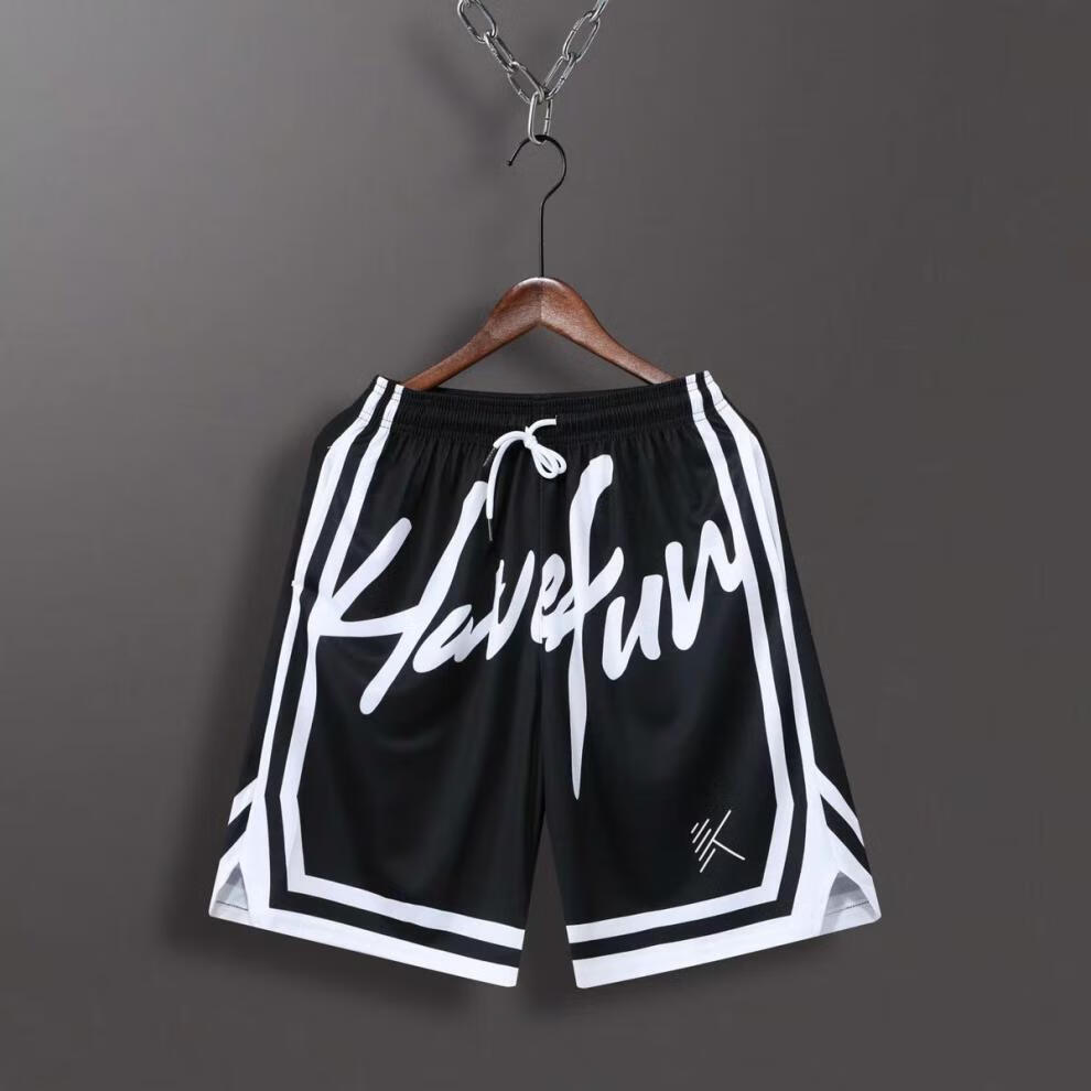 nba美式篮球短裤新汤普森篮球运动裤男美式kt同款五分裤街球速干运动