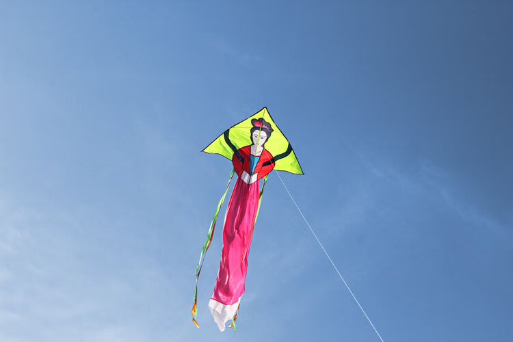 观音风筝潍坊艺博新款仙女风筝三角嫦娥风筝成人儿童大型好飞易飞线轮