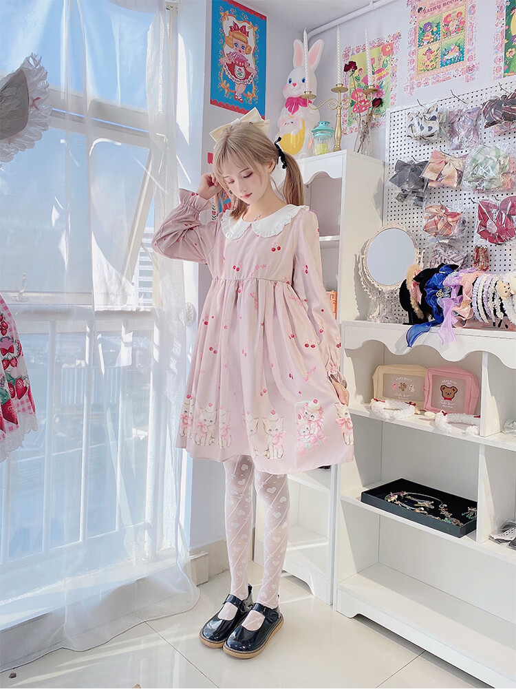 洛丽塔裤袜 lolita洛丽塔甜美少女甜心打底袜cosplay二次元连裤袜丝袜