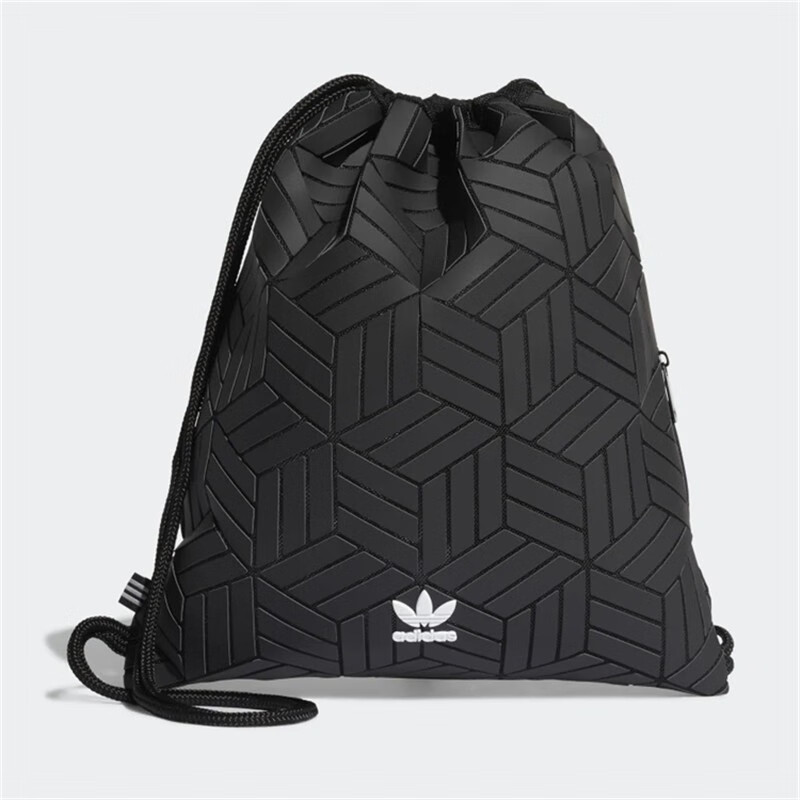 adidas阿迪达斯三叶草3d菱形抽绳双肩背包中性运动休闲双肩包dv0200ek