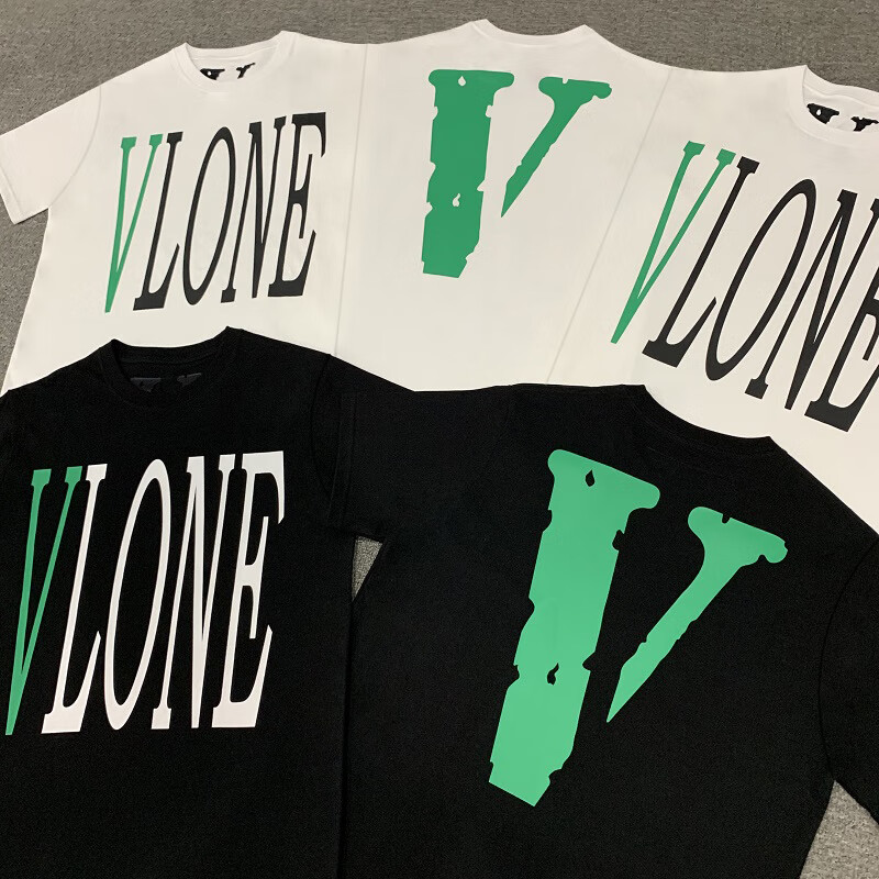 潮牌vlone同款vlone联名短袖女夏季潮牌情侣美潮oversize正肩t恤 love