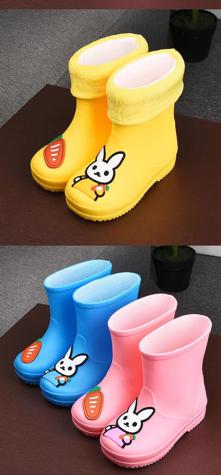 小猪佩奇小马宝莉男女儿童小孩中童学生中筒雨靴雨鞋防水胶鞋小猪佩奇