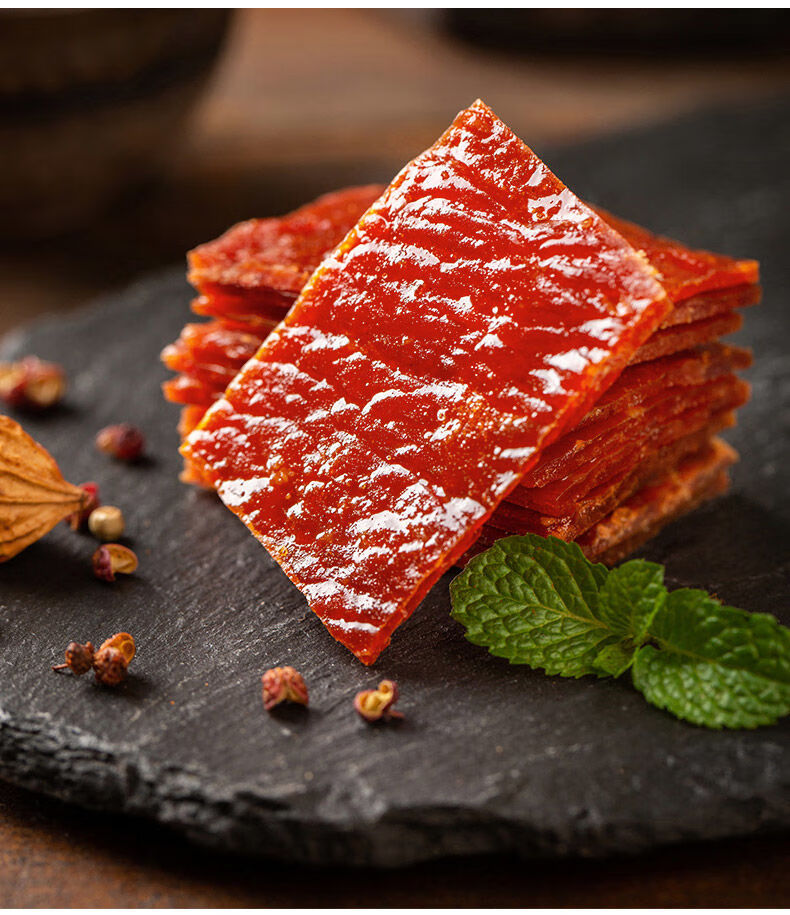 猪肉脯肉干猪肉块靖江特产熟食肉类小吃肉干办公室零食休闲食品 原味