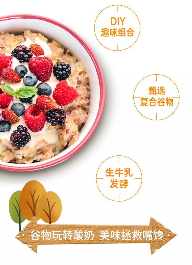卫岗12杯整谷专家谷物酸奶150g低温代餐泡奶谷物脆营养水果谷物脆150g