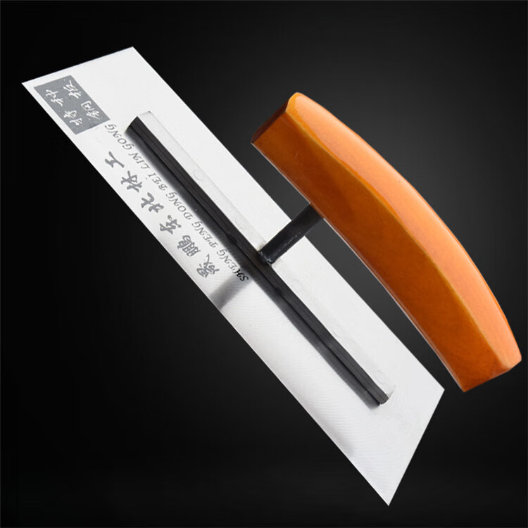 抹泥刀刮腻子粉白水泥工具65锰钢抹灰刀批墙刀装修打底刮灰泥板27cm