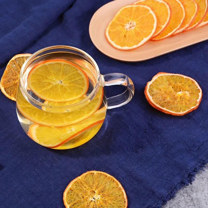 香橙片网红纯手工橙片干水果茶泡水饮品橙子片花果茶散装50克精选香橙