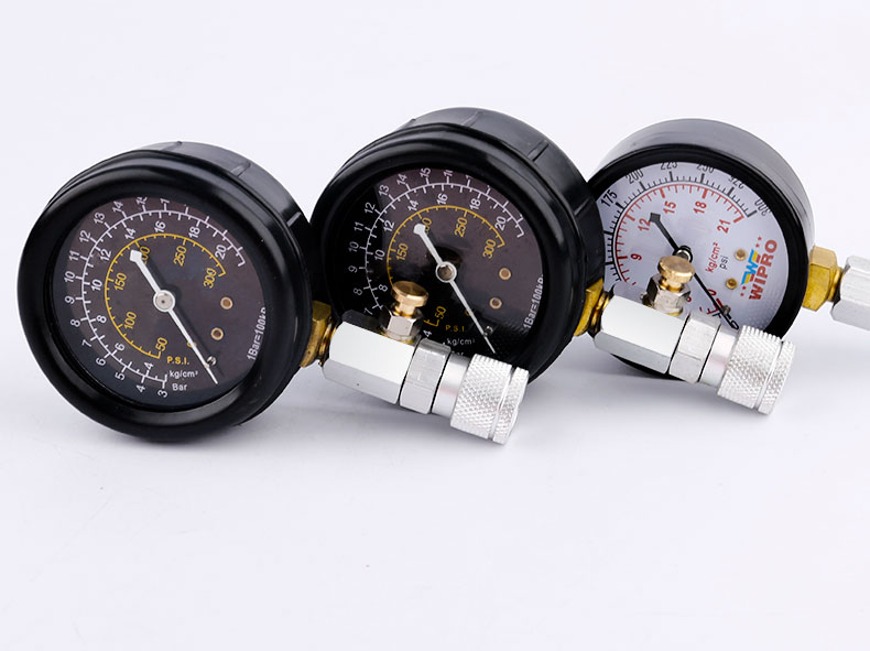 气缸压力表气压表摩托车缸压表汽车检测多工能汽缸压力表维修工具泰鹏