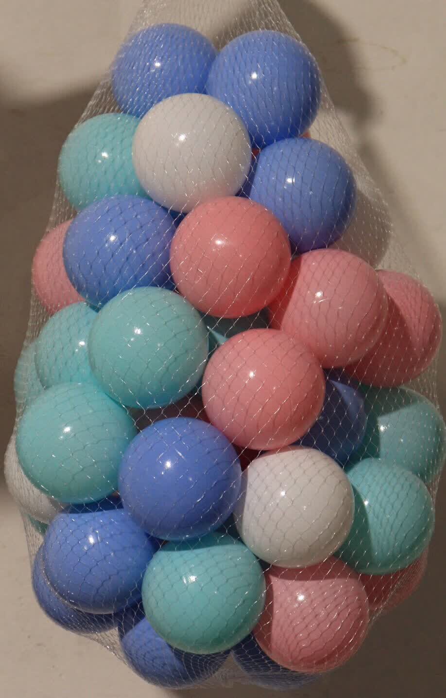 海洋球池波波球彩色马卡龙球围栏家用室内装饰宝宝儿童玩具黄天蓝白