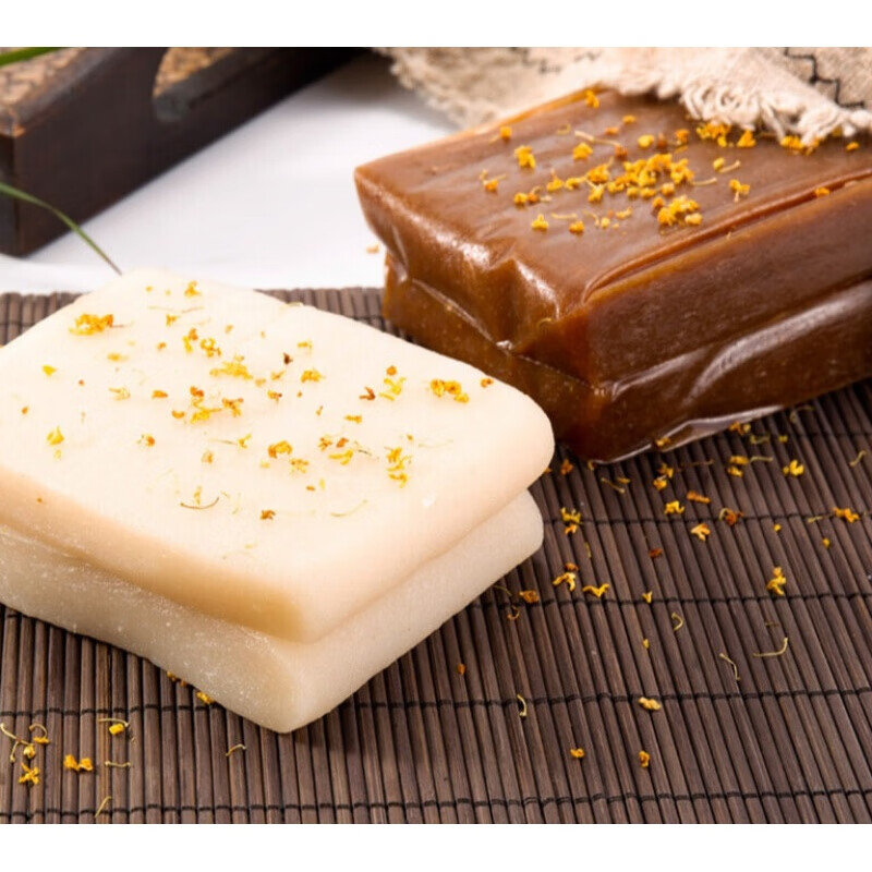 苏州特产糖年糕桂花糕团传统手工500克桂香村苏式糕点 红糖年糕【图片