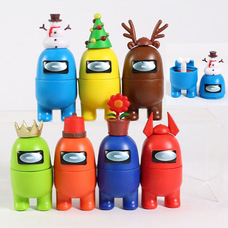 amongus公仔太空狼人杀盲盒福袋amongus在我们之中摆件模型公仔玩偶