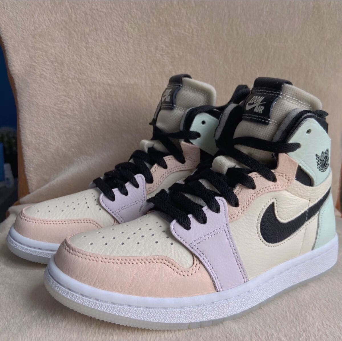 耐·克ni·ke官方aj1复活节高帮拼色百搭休闲百搭高品质耐磨大童男女