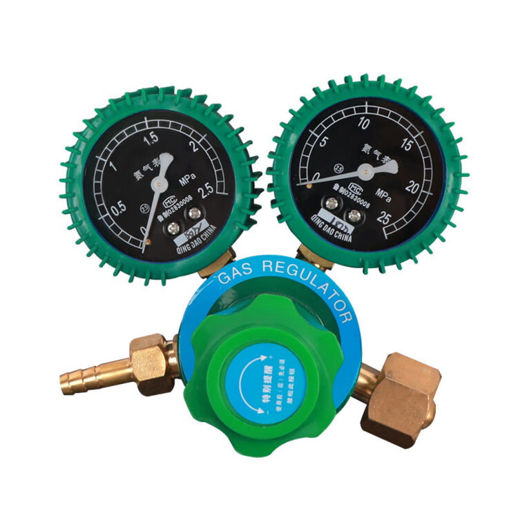 全铜氮气表压力表256mpa氮气减压器空调打压检漏保压氮气打压全铜氮气