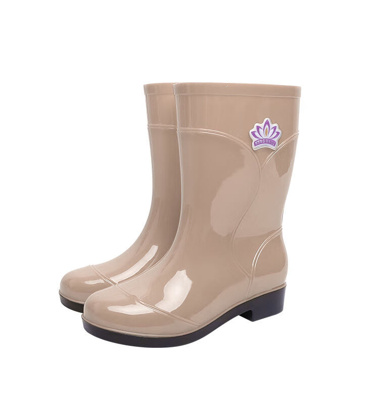 谷院guyuan中筒雨鞋女水鞋雨靴水靴果冻防滑防水女士鞋套女水靴子188